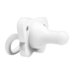 Dr. Brown’s HappyPaci 100% Silicone Pacifier 0-6m, BPA Free, White Blue Light Blue 3-Pack - Image 6