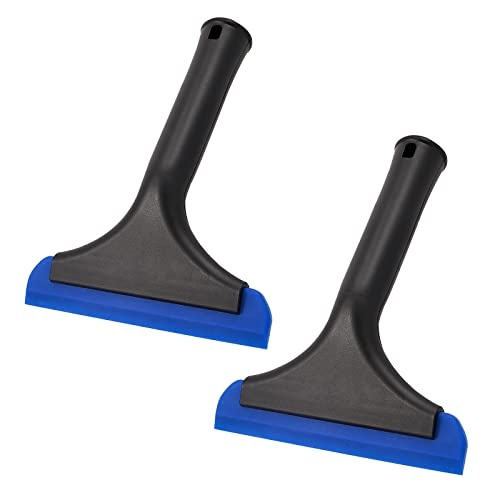 Gomake Small Silicone Squeegee Window Shower Squeegee Tool,Auto Water Blade for Car Windshield, Window, Mirror, Glass Door,Bathroom