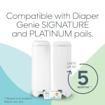 Diaper Genie Easy Roll Refill with 18 Bags - for the Diaper Genie Signature and Platinum pails | Lasts Up to 5 Months or Holds Up to 846 newborn Diapers Per Refill blue 1 Count - Image 10