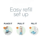 Diaper Genie Easy Roll Refill with 18 Bags - for the Diaper Genie Signature and Platinum pails | Lasts Up to 5 Months or Holds Up to 846 newborn Diapers Per Refill blue 1 Count - Image 6