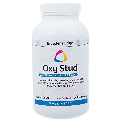 Revival Animal Health Breeder's Edge Oxy Stud- Male Performance Supplement- for Medium & Large Dogs & Cats- 60ct Soft Chews