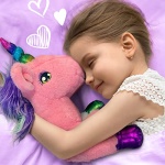 MindSprout Unicorn Mommy Stuffed with 4 Babies Inside her Tummy, for Girls 3 4 5 6 7 8 Years Old, Unicorn Toys for Girls Age 4-5, Best Birthday Gifts, Stuffed Animals Toy Age 6-8 - Image 6