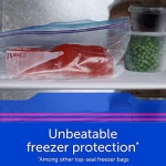 Ziploc Large Food Storage Freezer Bags, Grip 'n Seal Technology for Easier Grip, Open and Close, 60 Count - Image 3