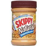 SKIPPY Natural Super Chunk Peanut Butter Spread, 15 Ounce (Pack of 12)