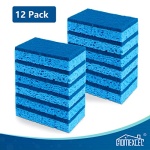 Non-Scratch Scrub Sponges Kitchen 12pcs,Safe on Non-Stick Cookware,Dual Sided Cleaning Sponges for Kitchen,Household,Bathroom and More - Image 4