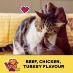 TEMPTATIONS Mix-Ups Cat Treats, (Chicken, Turkey & Beef Flavour), 454g Tub - Image 10