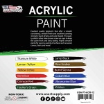 U.S. Art Supply Professional 12 Color Set of Acrylic Paint in 12ml Tubes - Rich Pigment Vivid Colors for Artists, Students, Beginners, Kids, Adults - Canvas, Portrait Paintings, Wood, Craft, Hobby - Image 6