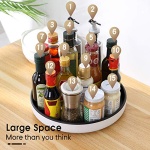 LAMY Lazy Susan Organizer Kitchen Gadgets, 10 Inch Small Lazy Susan Turntable, Spice Rack Organizer for Cabinet Kitchen Organization and Storage - Image 9