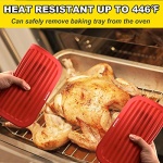 Anaeat 2 Pack Silicone Trivets for Hot Pots and Pans - Heat Resistant Real Silicone Hot Pads for Kitchen Counter, Multi-Purpose & Durable Trivet Mat for Hot Dishes, Jar Opener, Spoon Holder (Red ) - Image 4