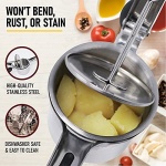Cook Army Potato Ricer Stainless Steel Professional – 15 Oz Ricer Kitchen Tool With 3 Interchangeable Discs & Non Slip Handle – Mashed Potatoes Ricer & 3 in 1 Veggie Potato Peeler Knife Gadget - Image 7