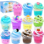 Butter Slime Kit Two-Toned 11 Packed Fidget Toy, Educational Slime Toys, Birthday Gifts Prize Party Favors for Girl Boys Kids 6 7 8 9 10 11 12 - Image 2