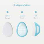 The 3-Step Cradle Cap System by Fridababy | DermaFrida the FlakeFixer | Sponge, Brush, Comb and Storage Stand for Babies with Cradle Cap - Image 5