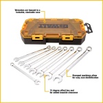 DEWALT Combination Wrench Set, Metric, 8-Piece (DWMT73810) - Image 2