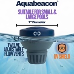 Aquabeacon Signature XL Chlorine Floater with UV Coating Protection Holds up to 5X Chlorine Tablets 3" - Optimal Water Sanitation Premium Pool Chlorine Tablet Dispenser - Image 5
