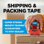Scotch Heavy Duty Shipping Packing Tape, Clear, 1.88 in. x 22.2 yd. - Image 2