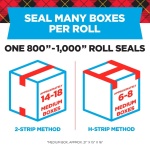 Scotch Heavy Duty Shipping Packing Tape, Clear, 1.88 in. x 22.2 yd. - Image 3
