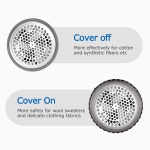 BEAUTURAL Lint Remover Fabric Shaver and Sweater Defuzzer with 2-Speeds, 2 Replaceable Stainless Steel Blades, Battery Operated - Image 7