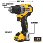 DEWALT XTREME 12V MAX* Cordless Drill / Driver Kit, 3/8-Inch (DCD701F2) - Image 3