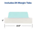 Avery® Margin Ultra Tabs®, 2.5" x 1" Repositionable, 24 Pastel Tabs - Image 6