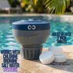 Aquabeacon Signature XL Chlorine Floater with UV Coating Protection Holds up to 5X Chlorine Tablets 3" - Optimal Water Sanitation Premium Pool Chlorine Tablet Dispenser - Image 4