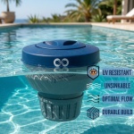 Aquabeacon Signature XL Chlorine Floater with UV Coating Protection Holds up to 5X Chlorine Tablets 3" - Optimal Water Sanitation Premium Pool Chlorine Tablet Dispenser - Image 2