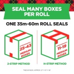Scotch Heavy Duty Moving Packing Tape, Clear, Makes Packing Easier & Quieter, 1.88 in. x 54.6 yd., 2 Tape Rolls with 1 Dispenser - Image 3