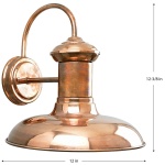 Progress Lighting Brookside Outdoor Wall Light, Copper - Image 9