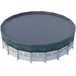 POOLHACKER 550D Heavy-Duty 18 ft Round Pool Cover for Above Ground Pools - Image 9