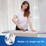 BEAUTURAL Lint Remover Fabric Shaver and Sweater Defuzzer with 2-Speeds, 2 Replaceable Stainless Steel Blades, Battery Operated - Image 5