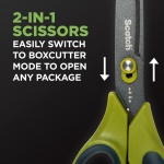 Scotch Non-Stick Unboxing Scissors, 8-inch - Image 3