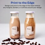 Avery® Matte White Arched Labels, Sure Feed® Technology, 3" x 2.25", 225 Labels, Print-to-The-Edge, Laser/Inkjet Printable - Image 3