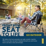 GCI OUTDOOR Freestyle Rocker Camping Chair | Portable Folding Rocking Chair with Solid, Durable Armrests, Drink Holder & Comfortable Backrest — Indigo Blue - Image 9