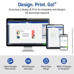 Avery® Easy Peel® Printable Address Labels, Sure Feed® Technology, 1" x 2-5/8" Customizable Stickers, White, 1,500 Blank Mailing Labels, Great for Mailing, Shipping, and More (2-Pack of 5260) - Image 6