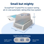 PetSafe ScoopFree Automatic Self Cleaning Hooded Cat Litter Box - Ultra, Top-Entry - Purple or Taupe - Covered 2nd Generation - Includes Disposable Tray with Premium Blue Crystal Litter and Hood - Image 5