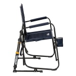 GCI OUTDOOR Freestyle Rocker Camping Chair | Portable Folding Rocking Chair with Solid, Durable Armrests, Drink Holder & Comfortable Backrest — Indigo Blue - Image 4