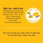 PEDIGREE High Protein Adult Wet Dog Food - Beef & Lamb Flavour in Gravy, 375g, 12 cans - Image 4