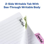 Avery® Margin Ultra Tabs®, 2.5" x 1" Repositionable, 24 Pastel Tabs - Image 4