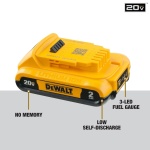 DEWALT 20V MAX Cordless Drill Driver Set, Electric Drill, Brushless 1/2 In 2 Speed, 2.0 Ah Battery and Charger Included, LED Light (DCD777D1) - Image 4