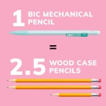 BIC Xtra-Smooth Pastel Mechanical Pencils, Medium Point, 0.7mm, 24-Count - Image 4