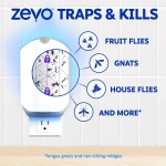 Zevo Flying Insect Trap for Fruit Flies & Gnats, 1 Plug-in Base & 1 Refills - Image 6