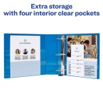 Avery® Heavy-Duty View 3 Ring Binder, 2" Rings, 1 Pacific Blue Binder - Image 6