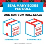 Bundle of Scotch Heavy Duty Packaging Tape, 1.88" x 54.6 yd, Designed for Packing, Shipping and Mailing, 3" Core, 6 Rolls + Scotch Magic Tape, 3 Dispensered Rolls, Clear Tape, 3/4 x 300 Inches - Image 3