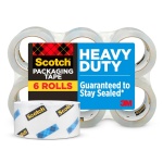 Bundle of Scotch Heavy Duty Packaging Tape, 1.88" x 54.6 yd, Designed for Packing, Shipping and Mailing, 3" Core, 6 Rolls + Scotch Magic Tape, 3 Dispensered Rolls, Clear Tape, 3/4 x 300 Inches - Image 2