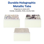 Avery Ultra Tabs, 2" x 1.5" Repositionable, Holographic, 18 Tabs - Image 2