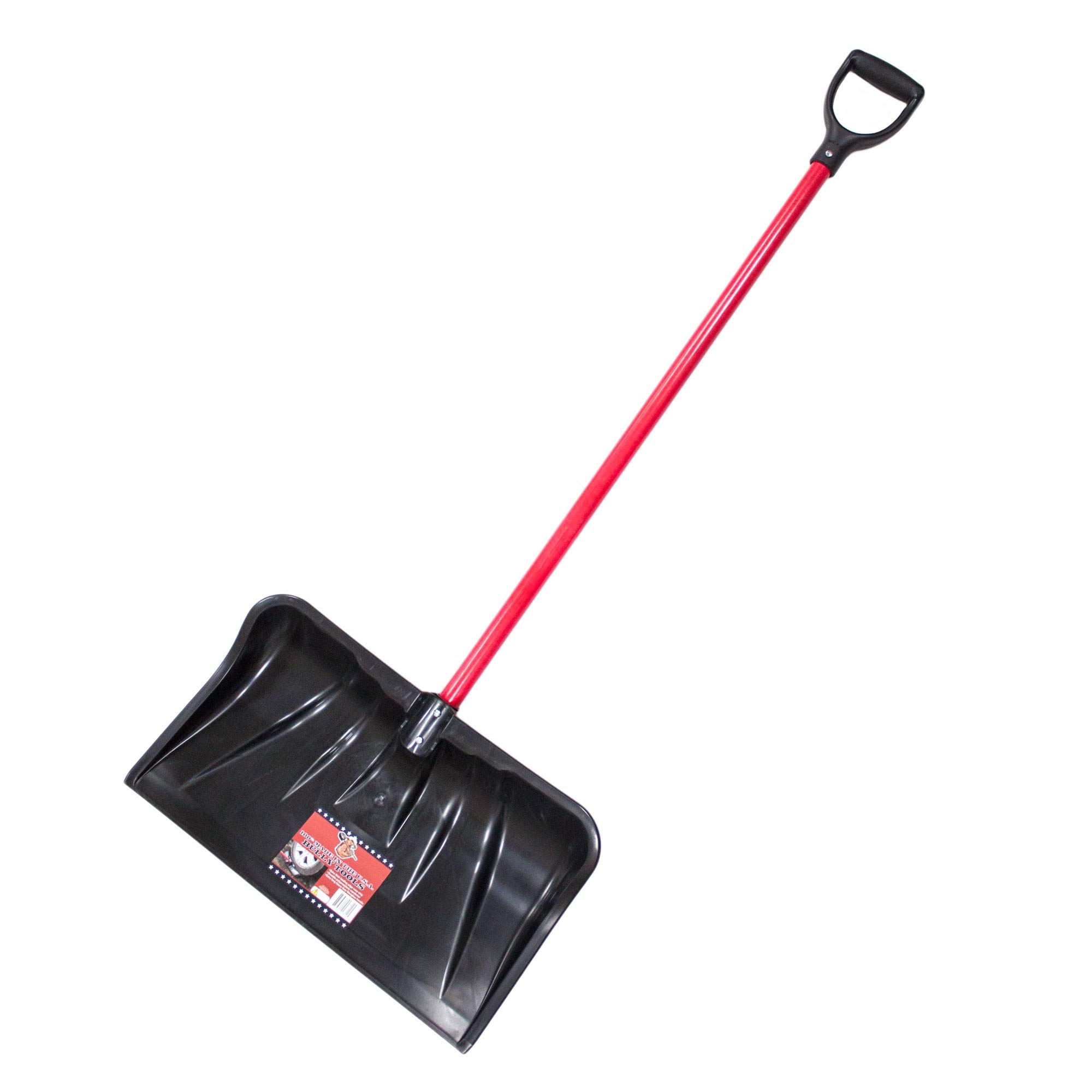 Bully Tools 22" Combo Snow Shovel Pusher Fiberglass Handle, Made in USA.