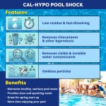 In The Swim Pool Shock - 68% Cal-Hypo Granular Sanitizer - 12 x 1 Pound - Image 2