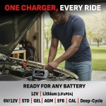 Schumacher Electric 3A Car Battery Charger & Maintainer, 6V/12V – SC1681 - Image 2