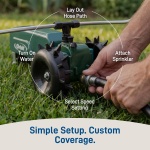 Orbit Traveling Tractor Water Sprinkler - Self-Propelled Traveling Sprinkler for Wide Lawn Coverage - Cast-Iron Body with Adjustable Coverage - Three-Speed - Automatic Shut Off - 58322 - Image 8