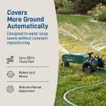 Orbit Traveling Tractor Water Sprinkler - Self-Propelled Traveling Sprinkler for Wide Lawn Coverage - Cast-Iron Body with Adjustable Coverage - Three-Speed - Automatic Shut Off - 58322 - Image 5