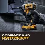 DEWALT 20V MAX Impact Driver, 1/4 Inch, Battery and Charger Included (DCF787D1) - Image 4